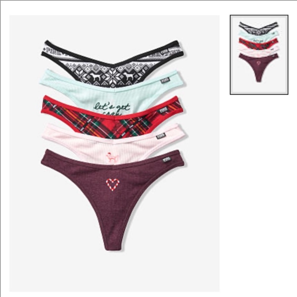 VS PINK thong set